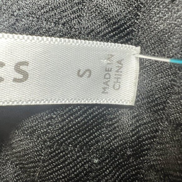 Fabletics Mini Skirt Women Size S Black Quilted Drawstring Straight Coated - Picture 5 of 13